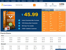 Tablet Screenshot of itexamonline.com